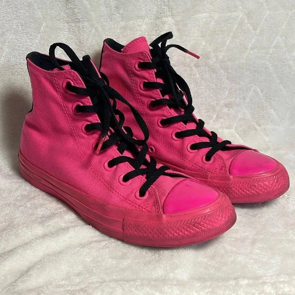 Converse X OPI V-I-Pink Passes Chuck Taylor All Star High Top Sneakers Size 6 - Picture 1 of 9
